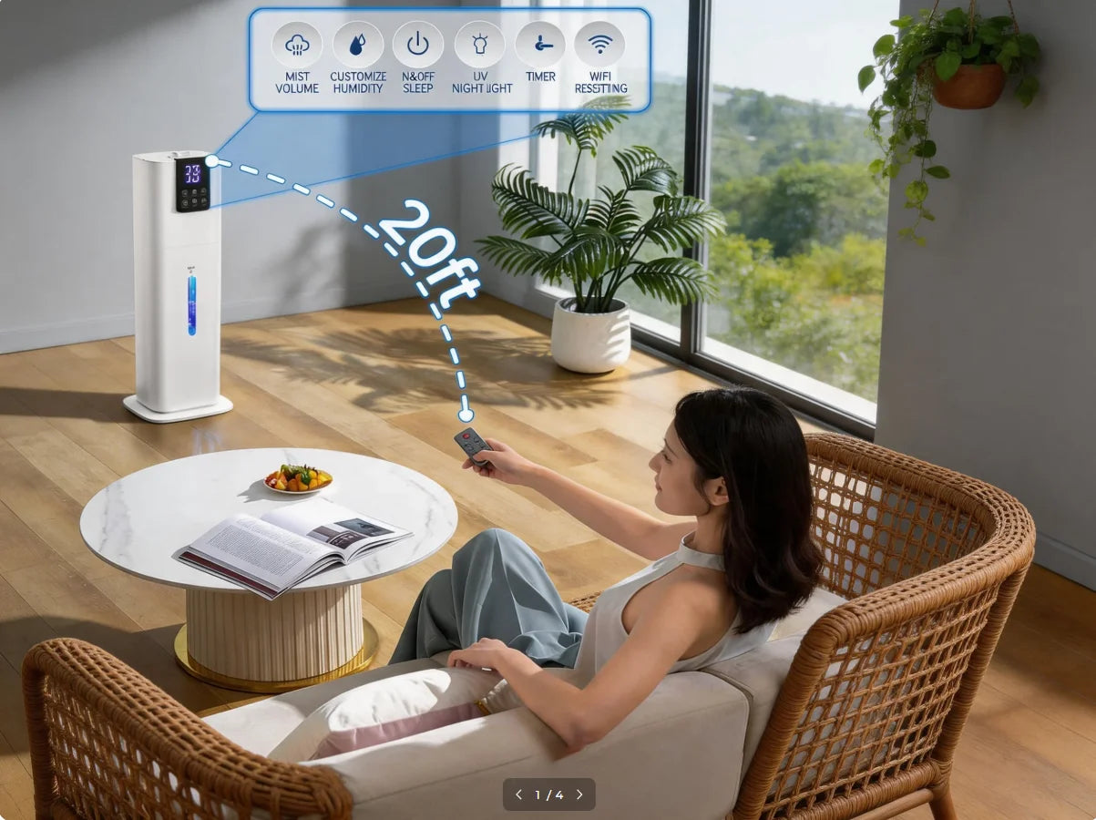 Smart Humidifier For Bedroom And Large Rooms With App Control