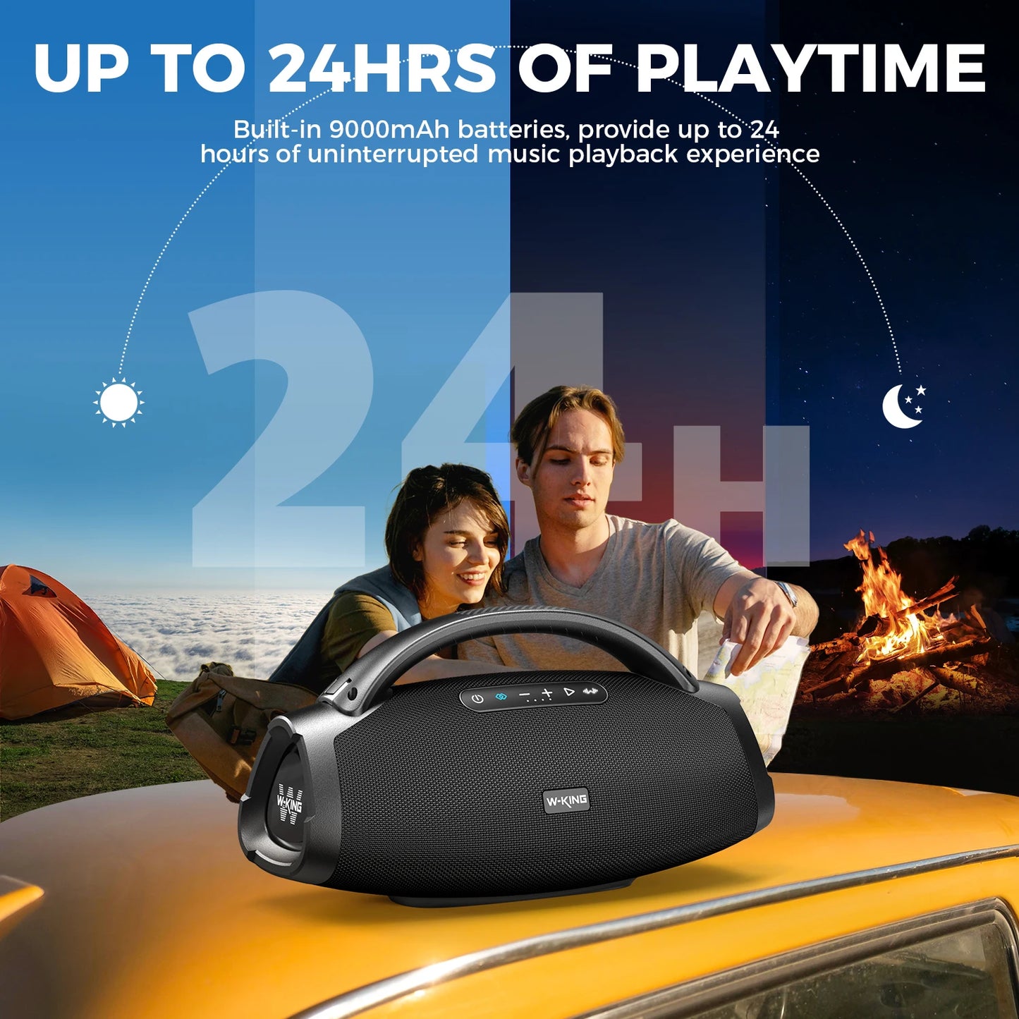 W-King X20 200W RMS Portable Bluetooth Speaker IPX7 Waterproof