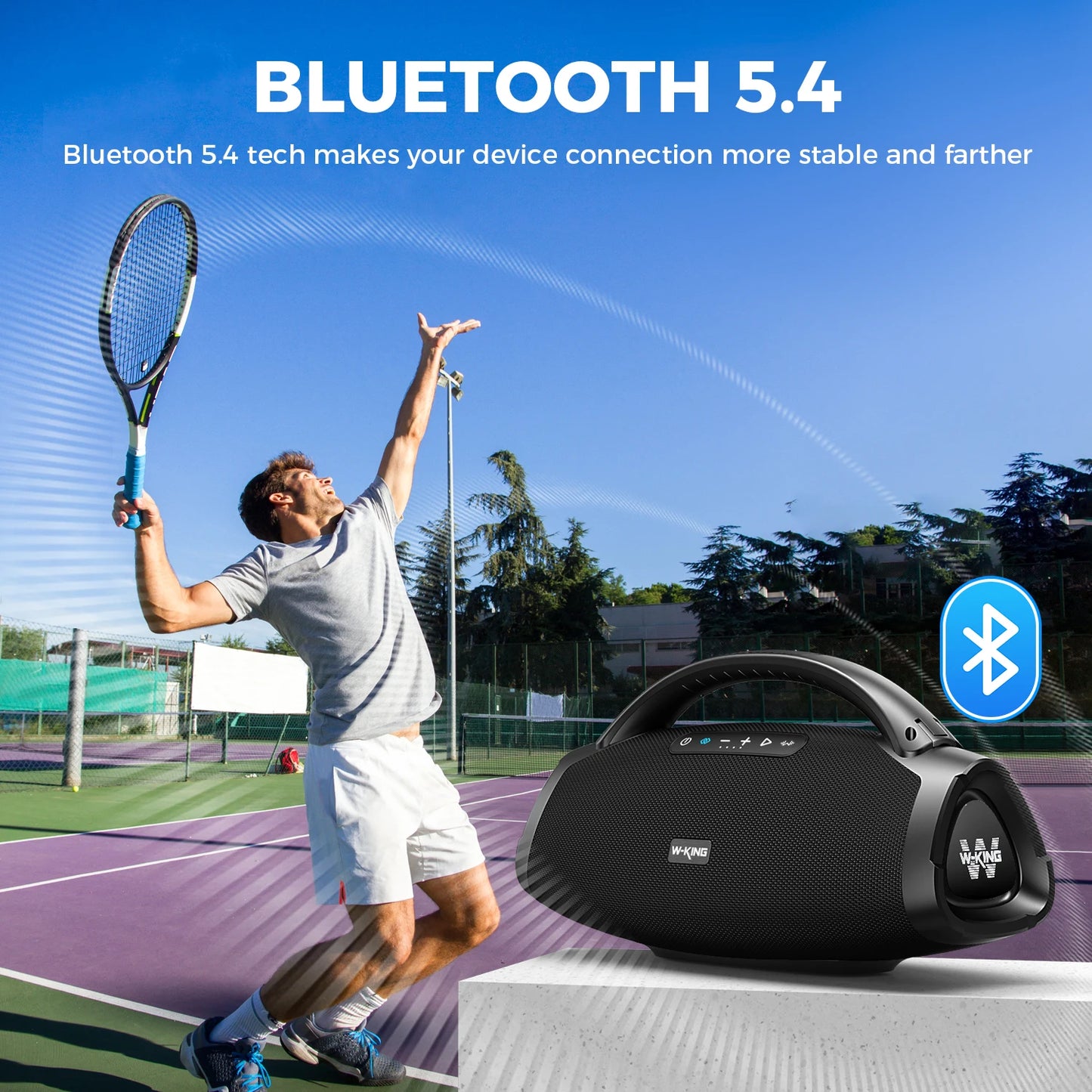 W-King X20 200W RMS Portable Bluetooth Speaker IPX7 Waterproof