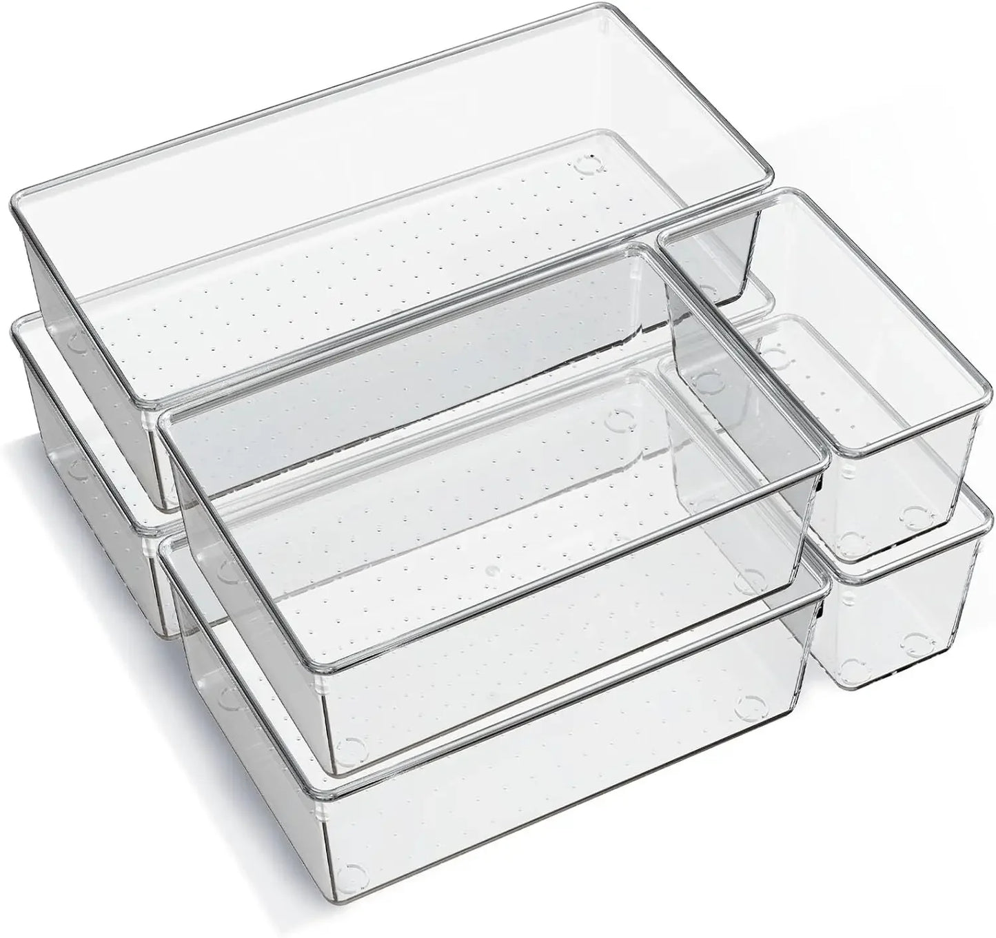 Plastic Drawer Organizer Trays For Makeup And Home Storage