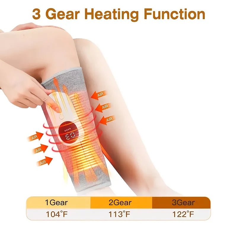 Rechargeable Cordless Leg Massager With Kneading Compression And Vibration