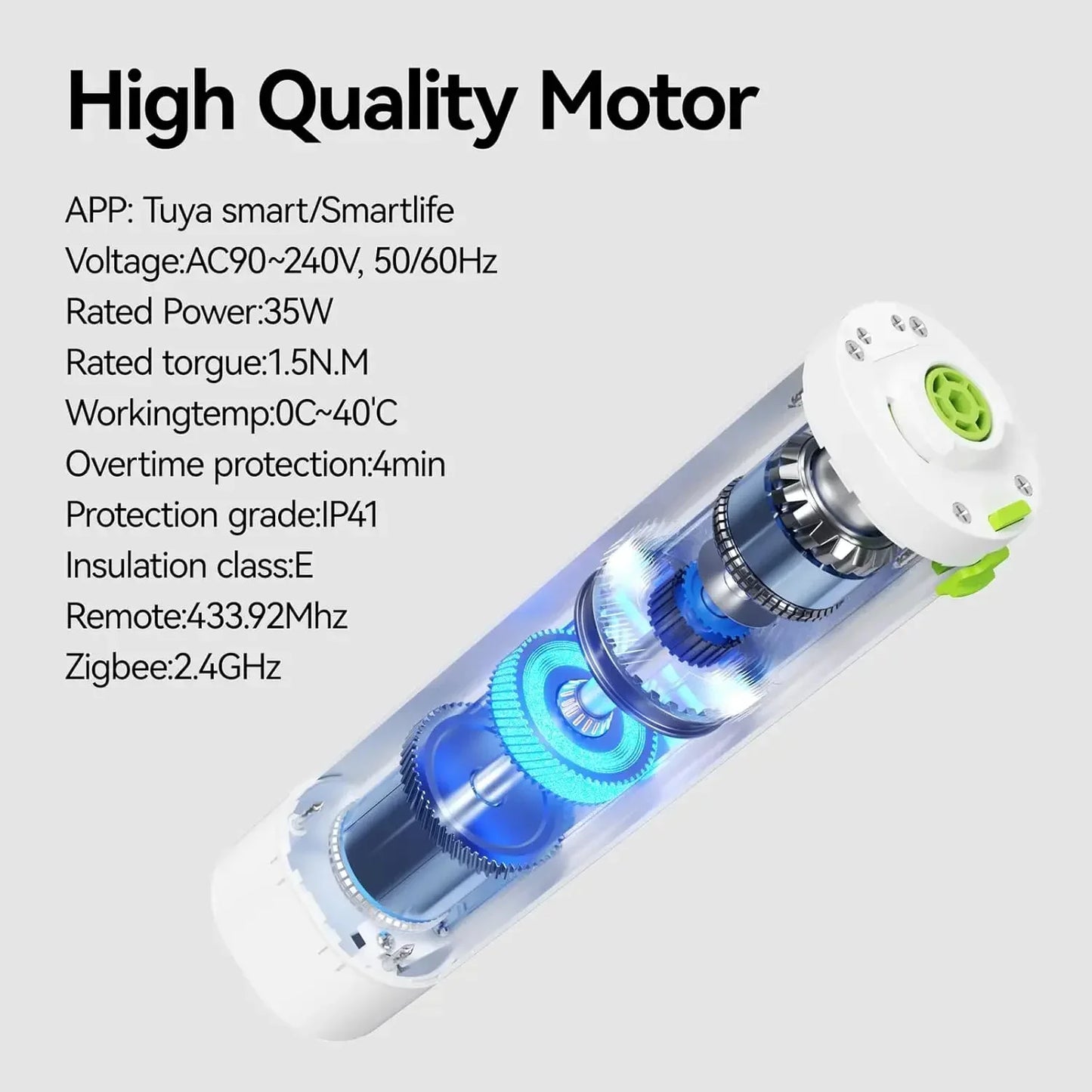 Electric Smart Curtain Track System With Remote Alexa Tuya App