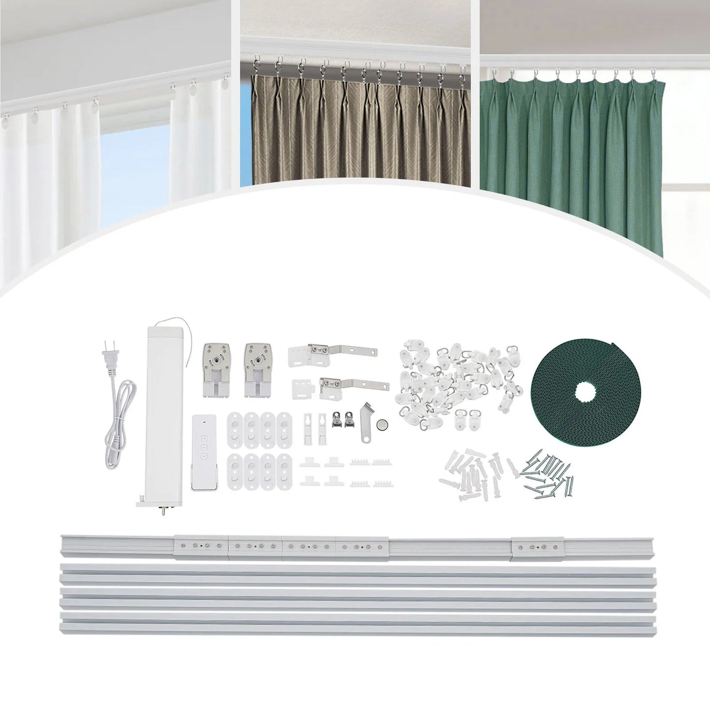 Smart Motorized Curtain Track WiFi Control App Remote