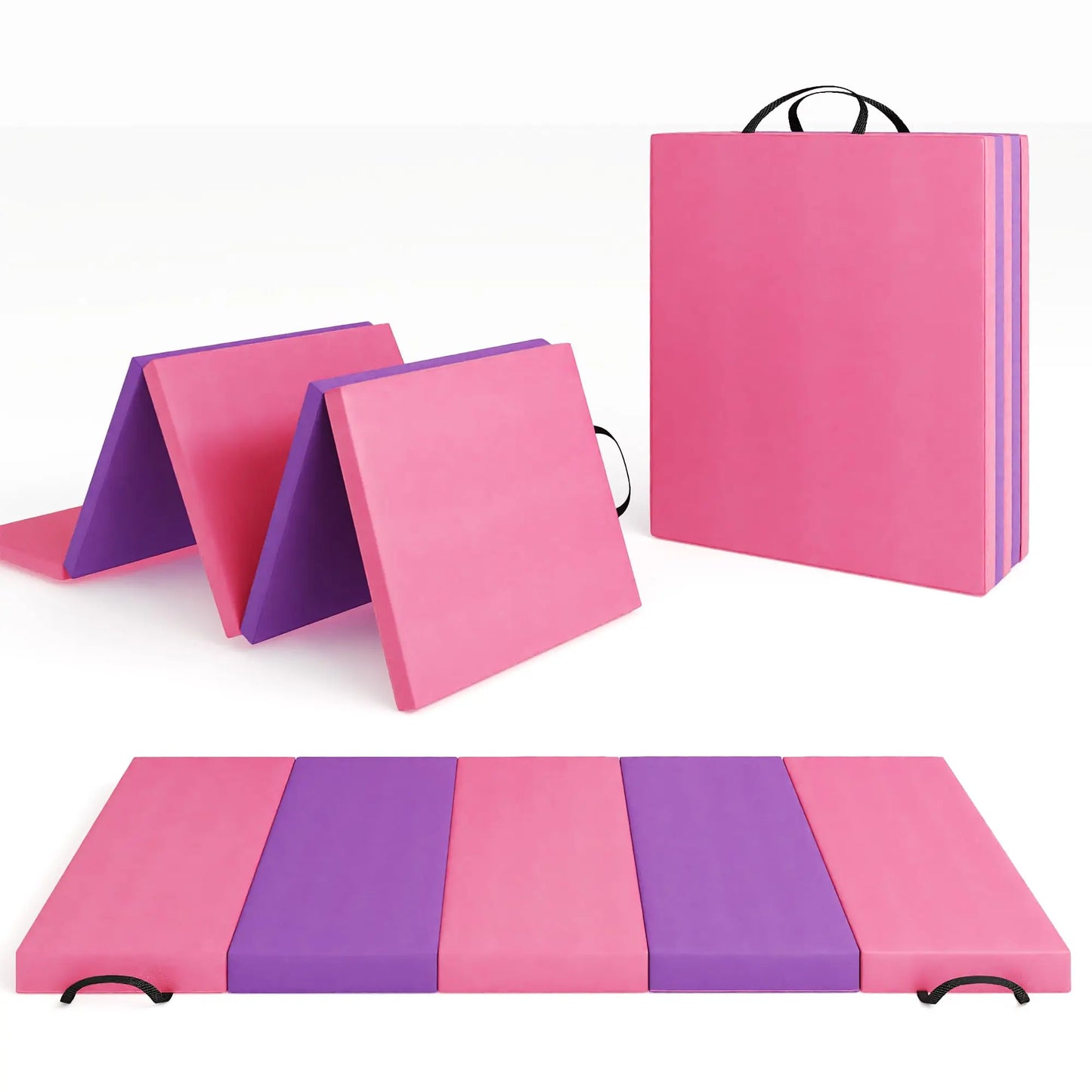 HiMISS Gymnastics Mat Fourfold And Fivefold Tumbling Mats Foam Core