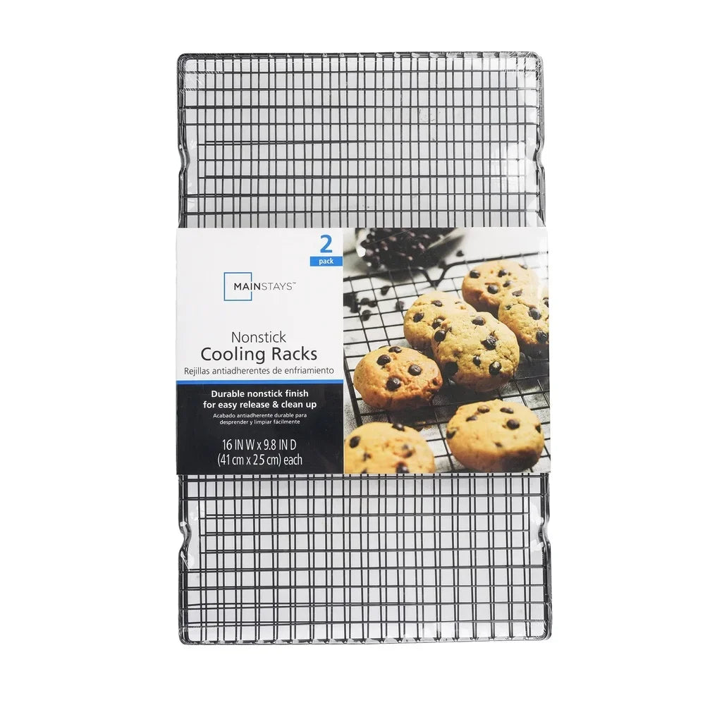 Nonstick Carbon Steel Cooling Rack Set 2 Piece For Baking