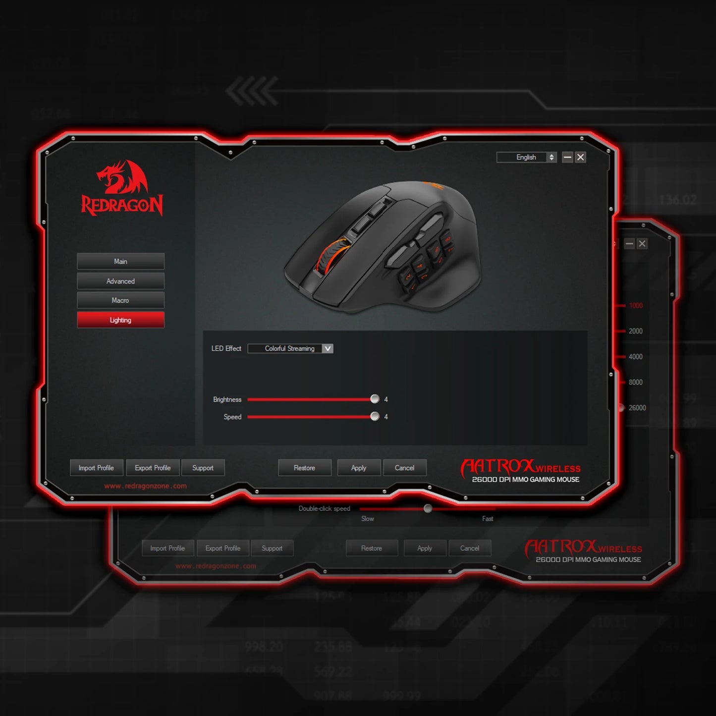 Redragon M811 PRO Wireless MMO Gaming Mouse 15 Programmable Buttons