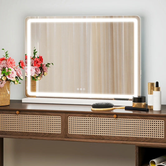 JHK LED Vanity Mirror With Lights, Dimmable, 3 Color Modes