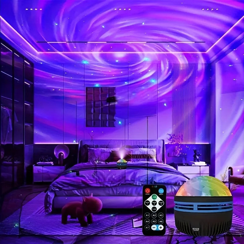 LED Galaxy Night Light Projector With Remote Control And 7 Modes
