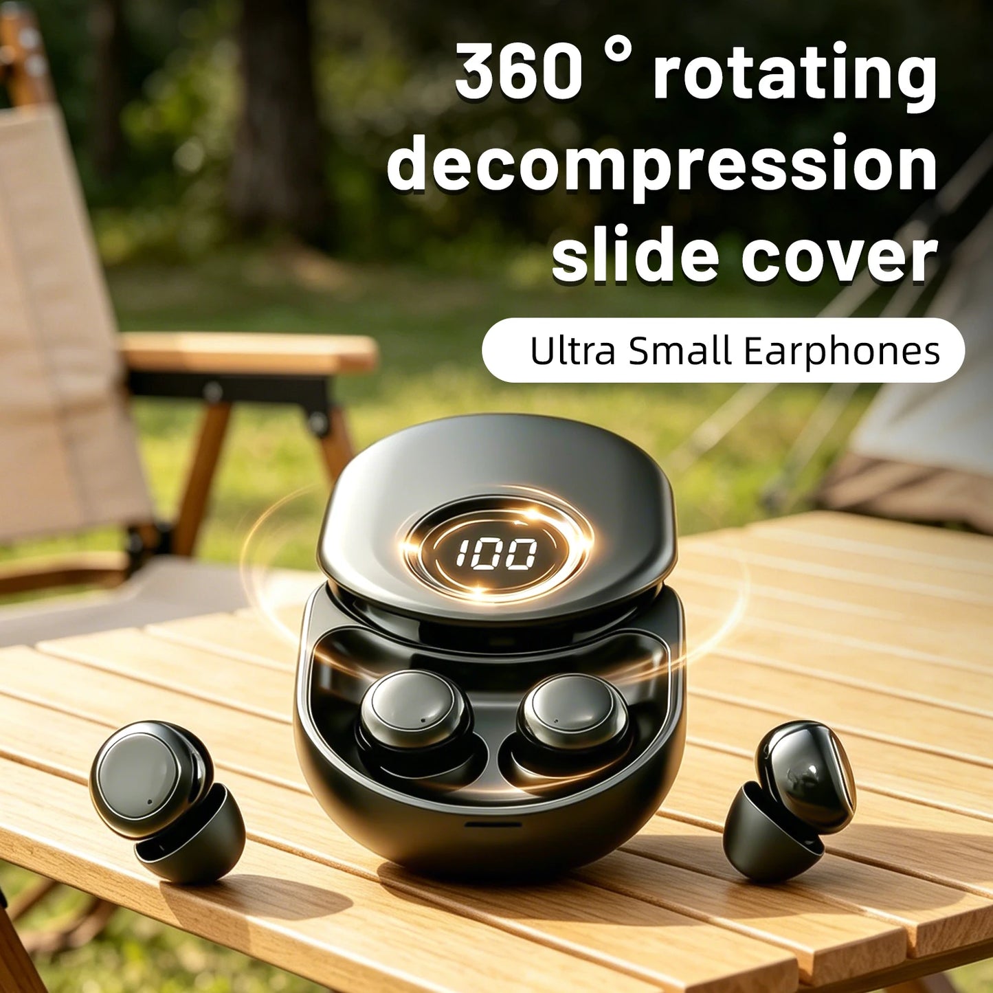 Shuke Bluetooth Wireless Sleep Earbuds With Active Noise Canceling