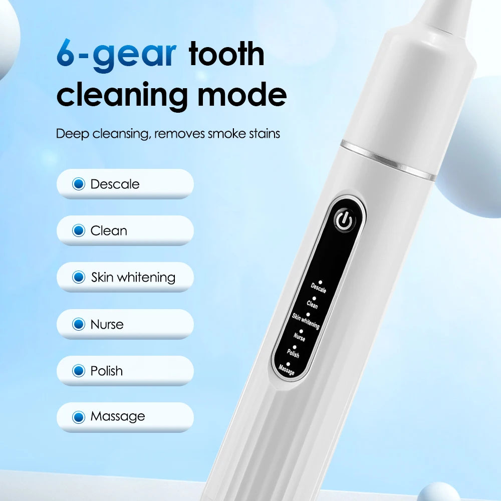 Ms.Dear Electric Tooth Cleaner Sonic Toothbrush With 5 Brush Heads