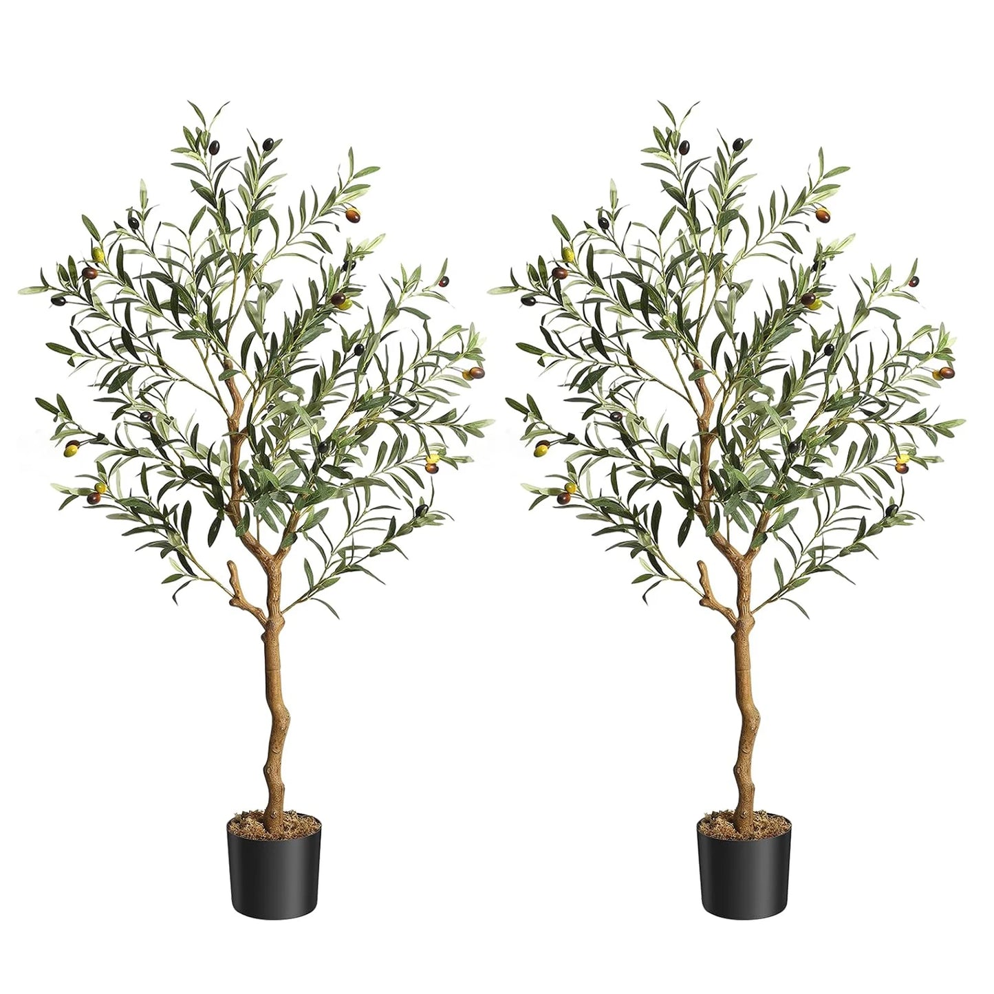 HiMISS Artificial Olive Tree In Pot Realistic Fake Plant Decor