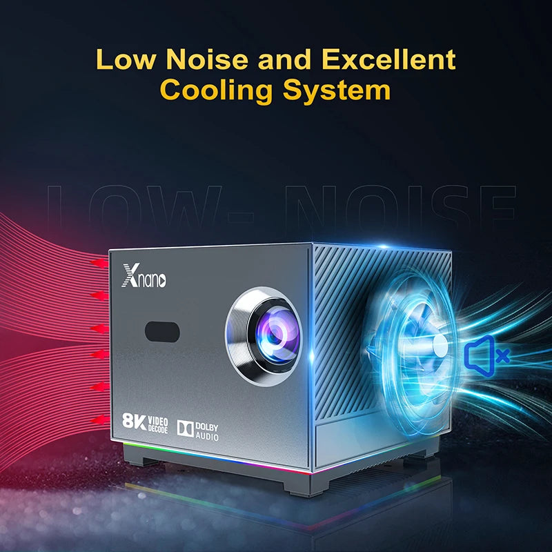 Xnano 300 ANSI Projector With WiFi 5G Bluetooth Voice Remote