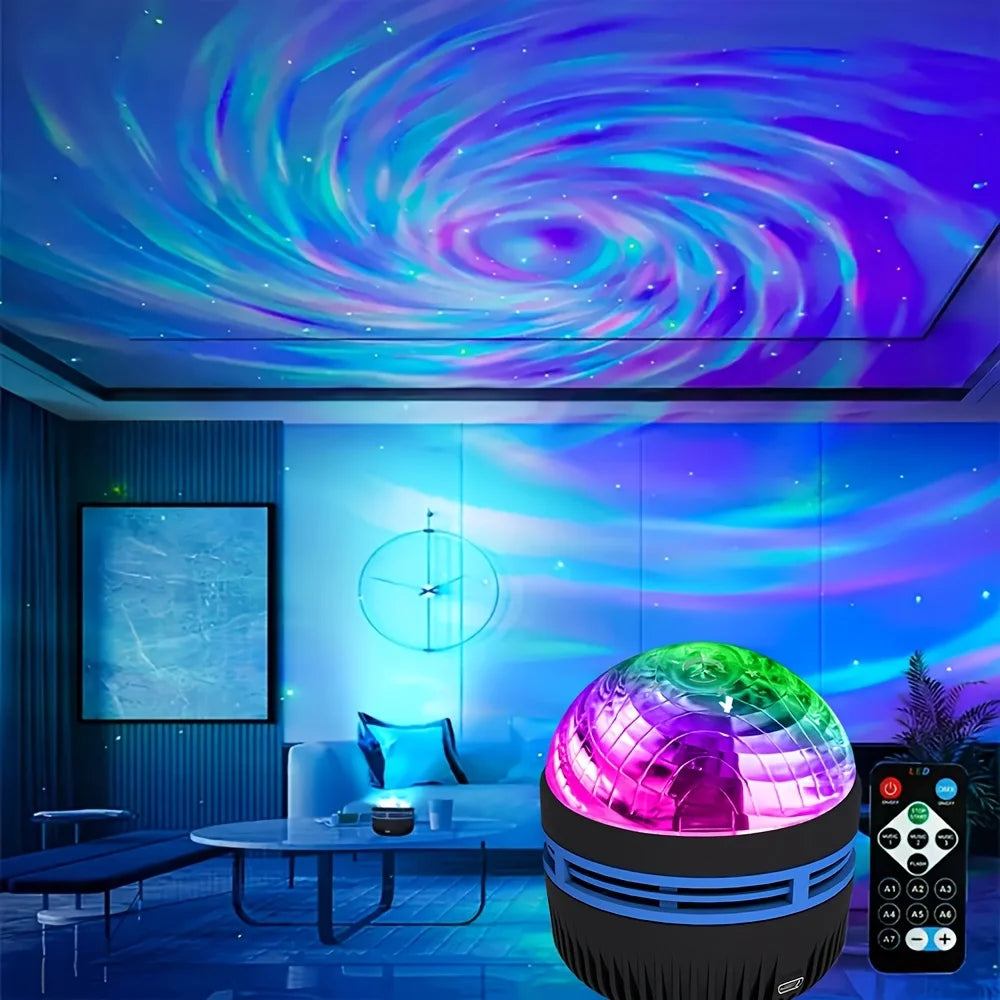 LED Galaxy Night Light Projector With Remote Control And 7 Modes