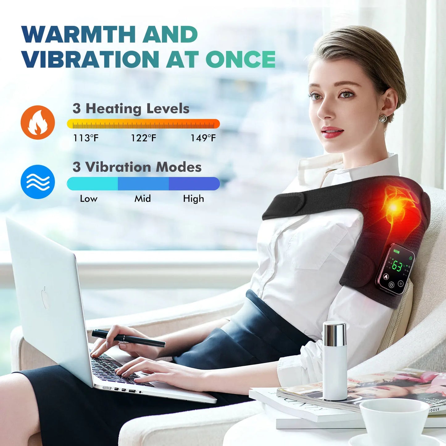 Hailicare Knee Heating Massager With Vibration And Pain Relief