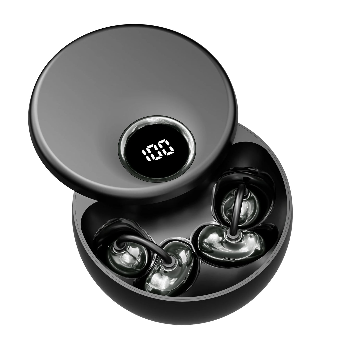Shuke Open Ear Clip Wireless Earbuds With Active Noise Cancellation