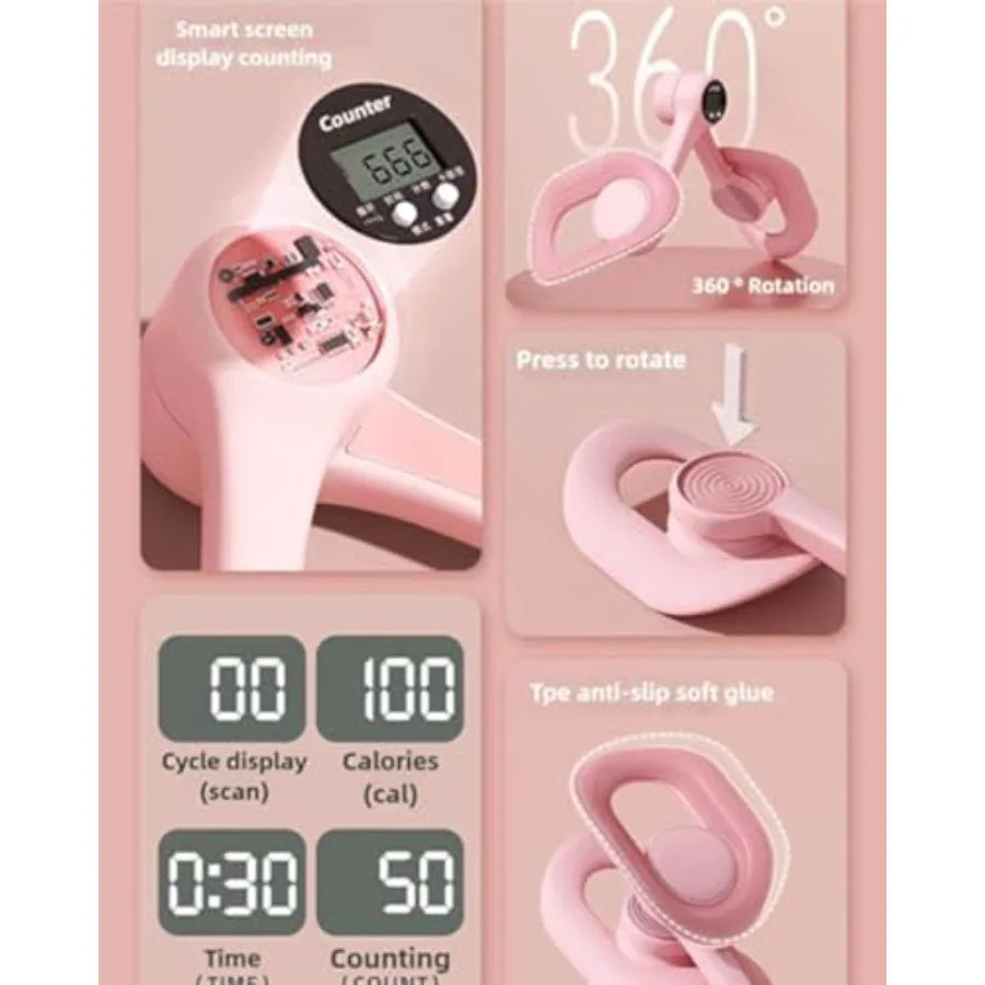Pelvic Floor Trainer For Women With Thigh Toner And 360 Rotation