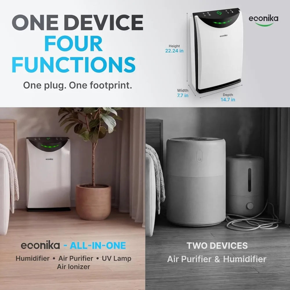 XMSJ 4-In-1 Humidifier And Air Purifier With UV Light