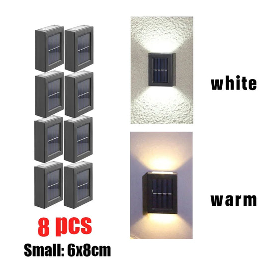 AlliLit Solar Wall Light Waterproof Outdoor LED Garden Lamp