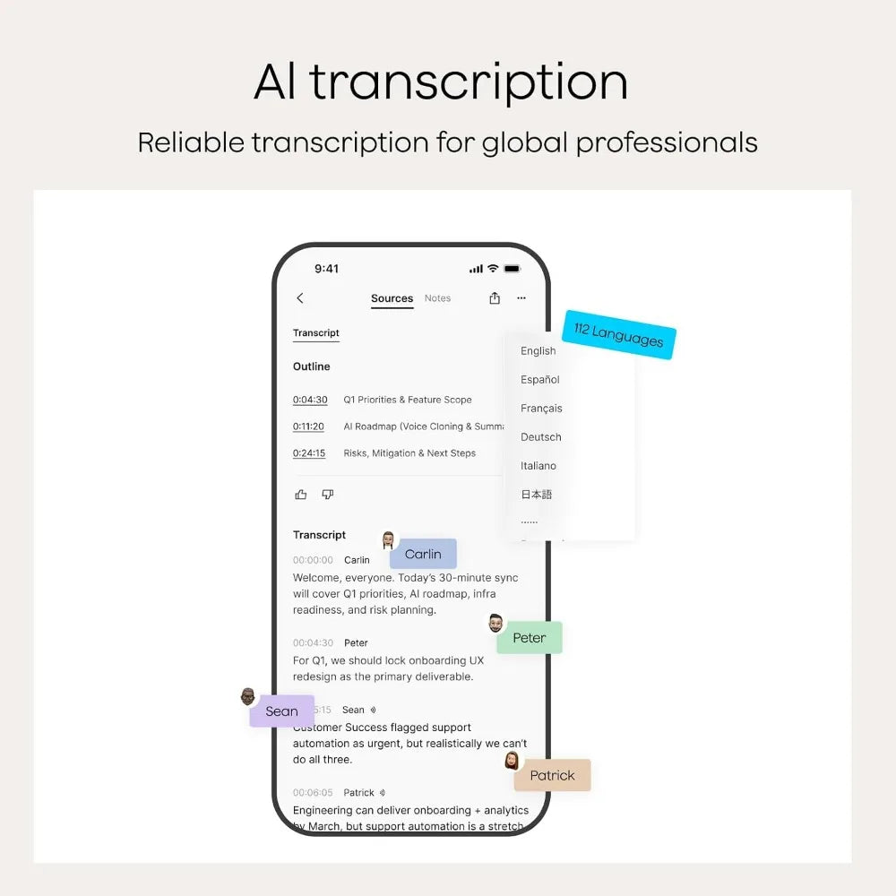AI Voice Recorder With Transcription And Summarization For Meetings