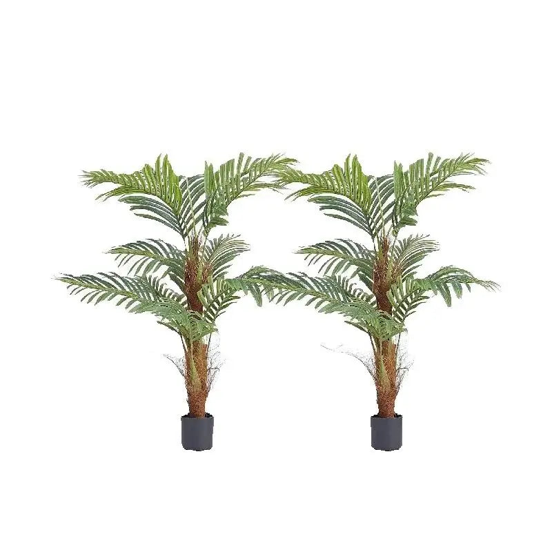 SucceBuy Artificial Palm Tree Faux Plant With Anti Tip Stability For Home