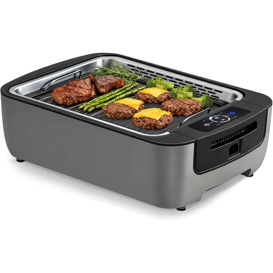 Amornest Smokeless Indoor Grill 1100W With Turbo Smoke Extractor