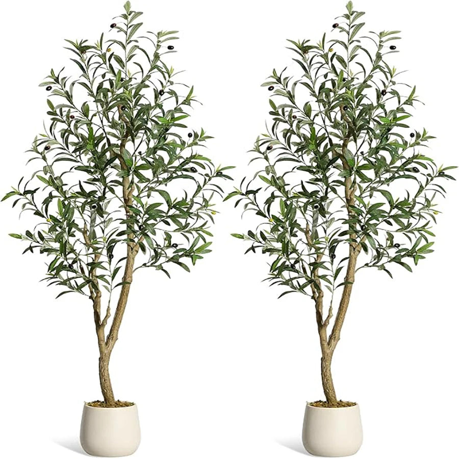 HiMISS Olive Trees Artificial Indoor Potted Plant For Home Decor