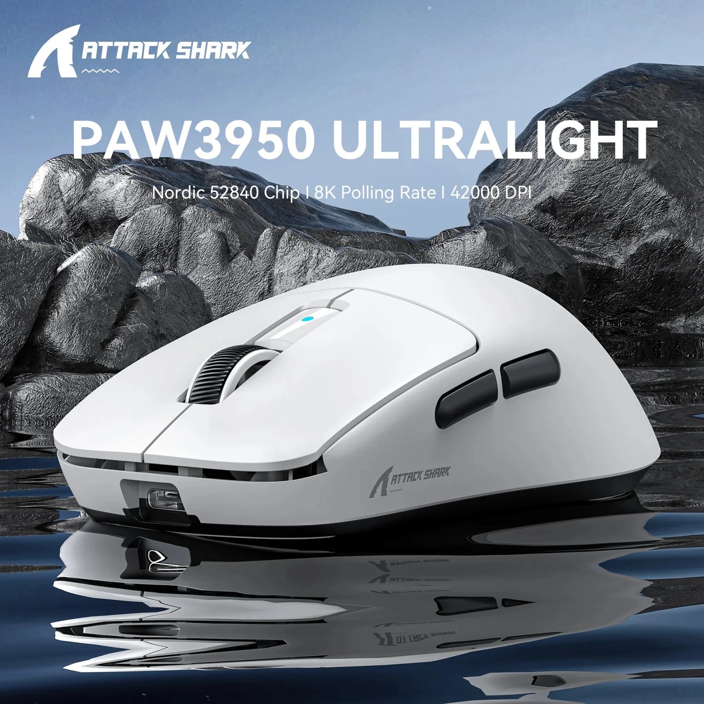 Attack Shark R6 Wireless Gaming Mouse With 8KHz Polling