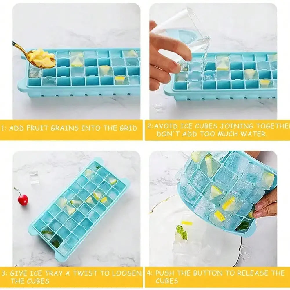 Honeycomb 20 Compartment Silicone Ice Cube Tray Reusable