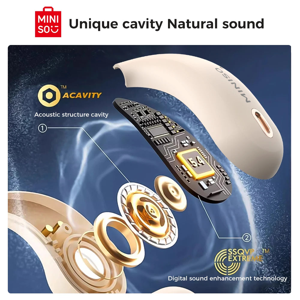 Miniso X33 Wireless Translation Earbuds Featuring HiFi Audio Quality