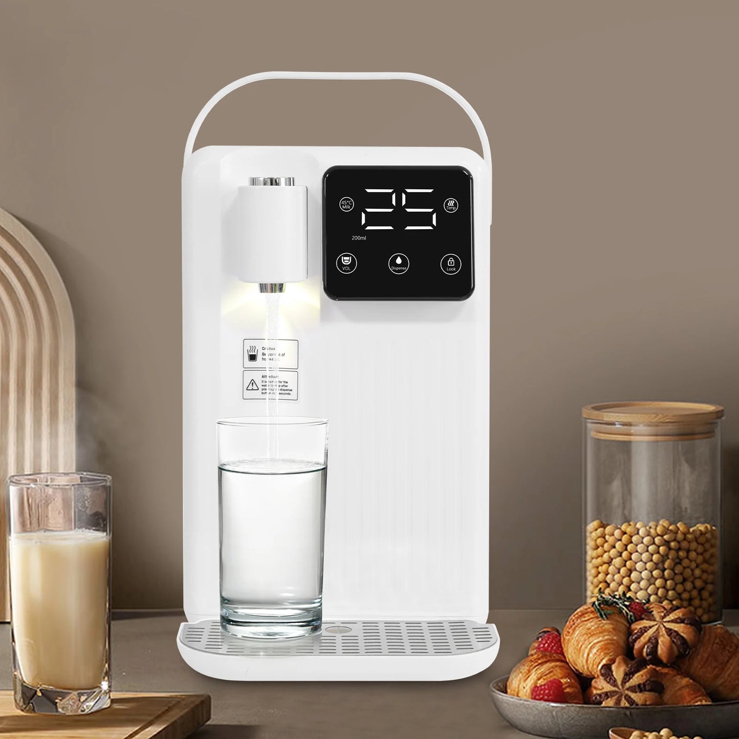 3L Instant Hot Water Dispenser With LED Panel Temperature Adjustable
