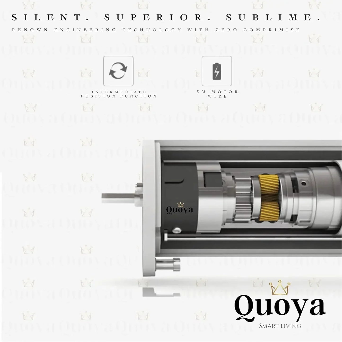 QL500 Smart Curtains System Electric Curtain Track With Automated Rail