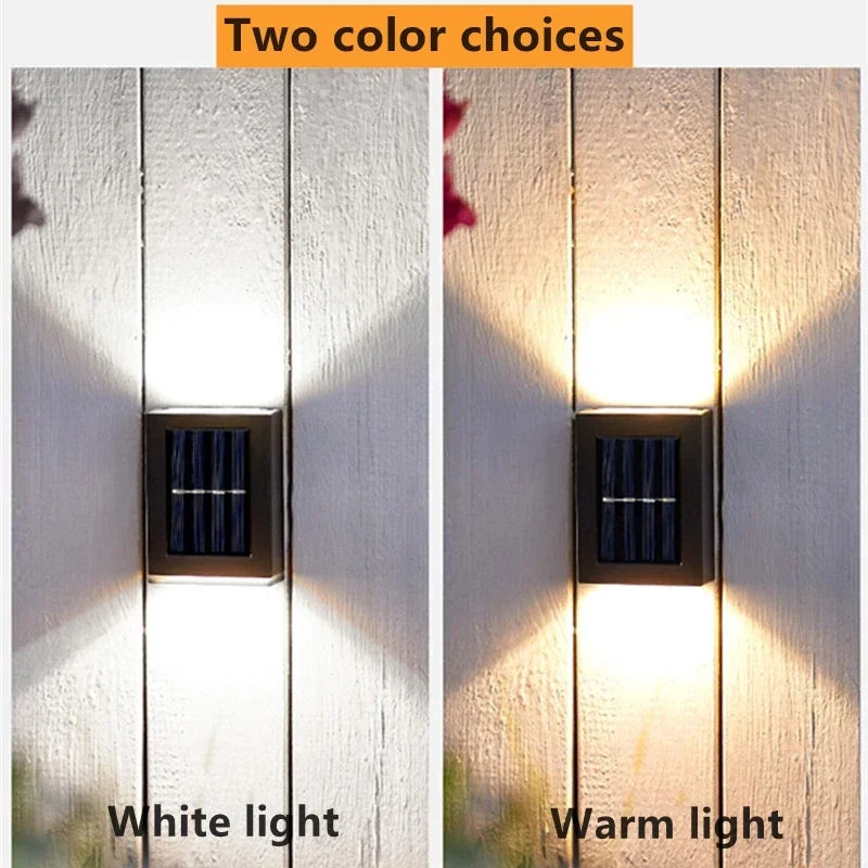 AlliLit Solar Wall Light Waterproof Outdoor LED Garden Lamp