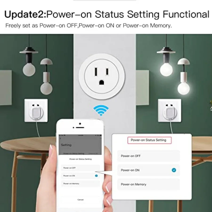 Smart WiFi Power Dimmer Plug With Alexa Remote Control