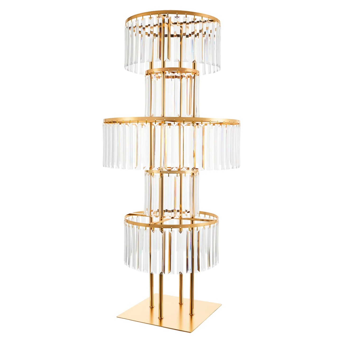 5 Tier Wedding Centerpiece Stand Acrylic Flower Vase With Hanging