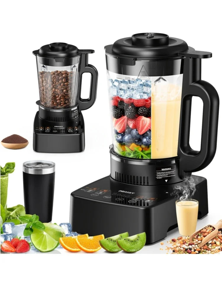 Prasky 2400W Heating Blender 25000 RPM Auto Clean Professional