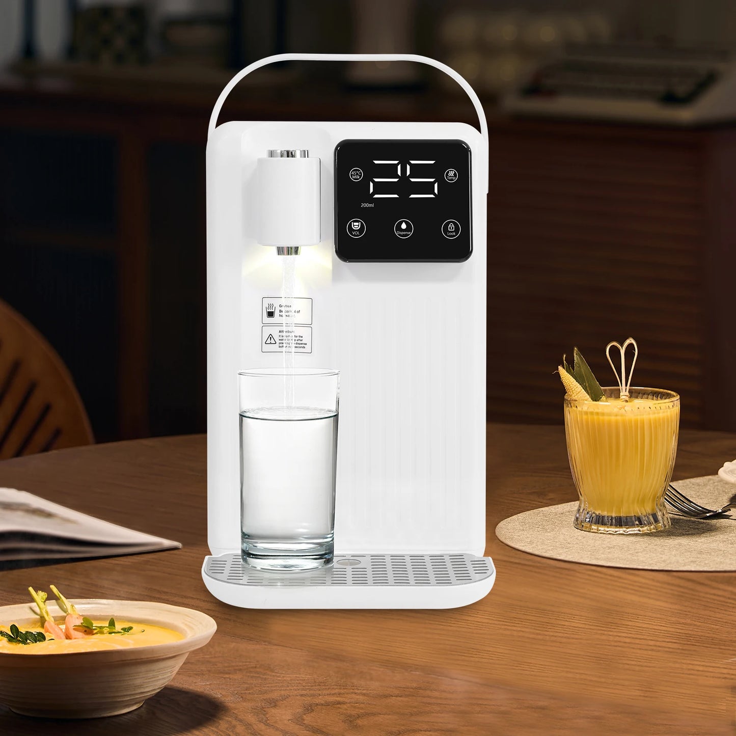 3L Instant Hot Water Dispenser With LED Panel Temperature Adjustable