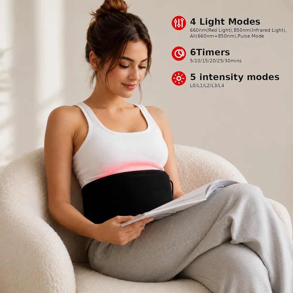 Red Light Therapy Belt 660nm 850nm Near Infrared Body Circulation