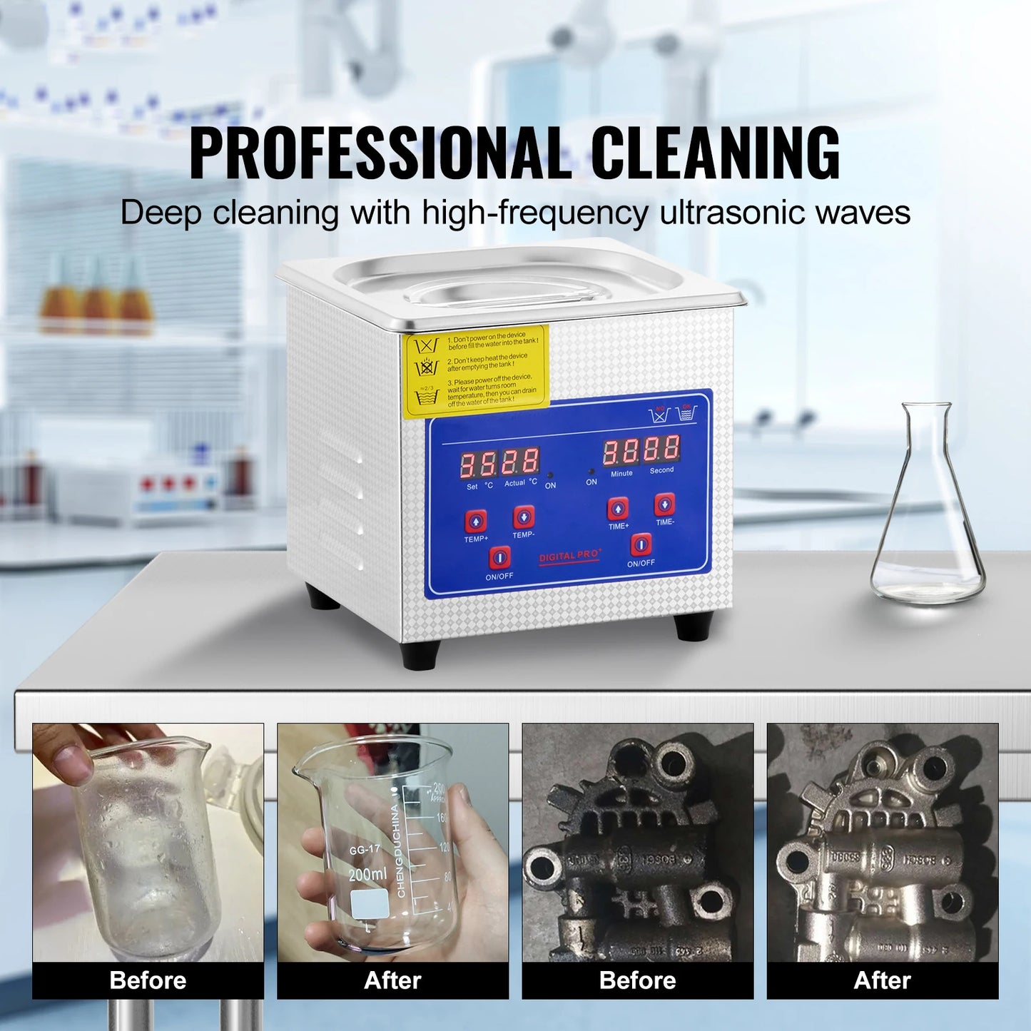 SucceBuy Ultrasonic Cleaner Portable Dishwashing With Timer