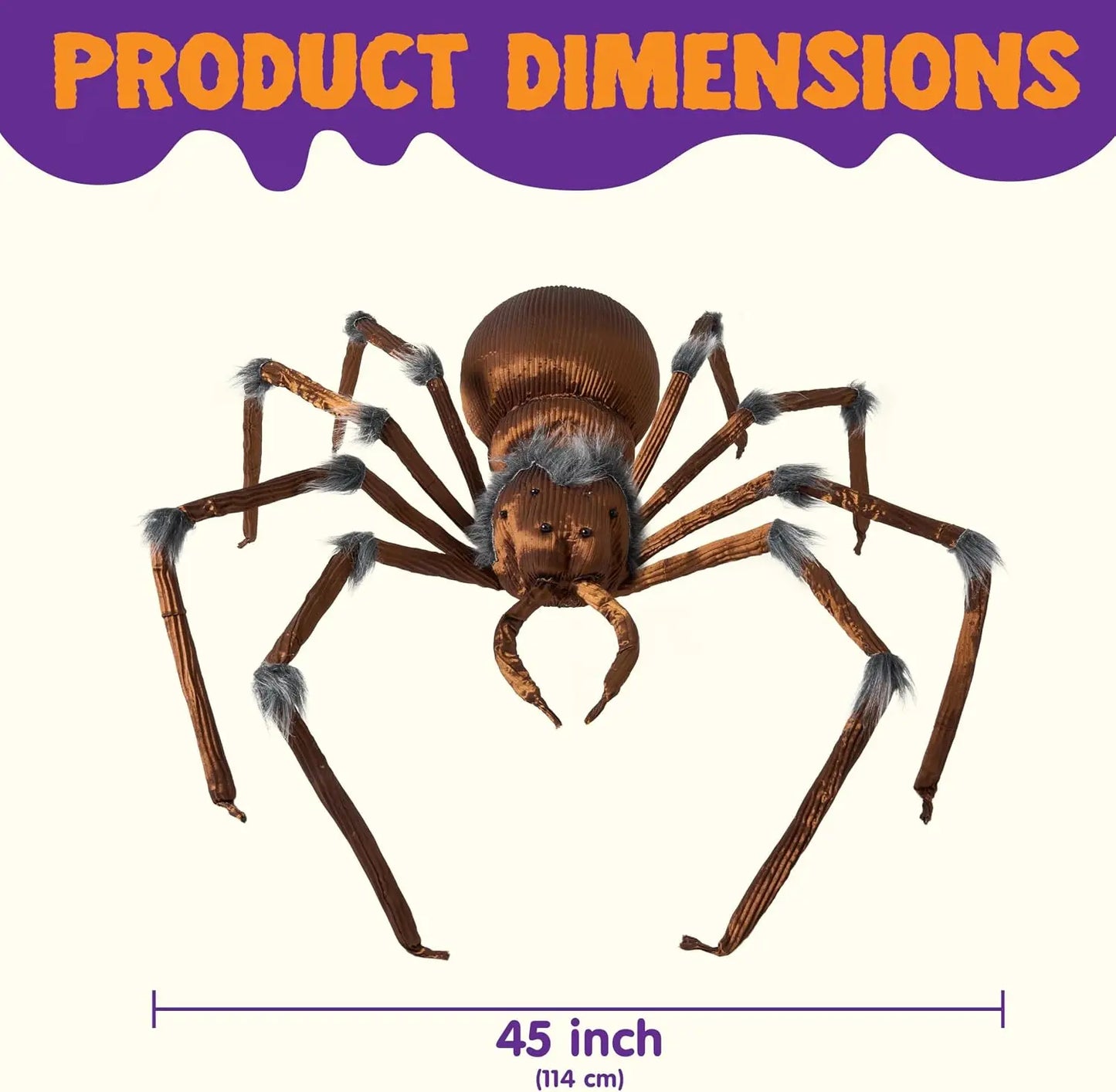 Joyfy Halloween Spider Outdoor Garden Decoration For Party Displays