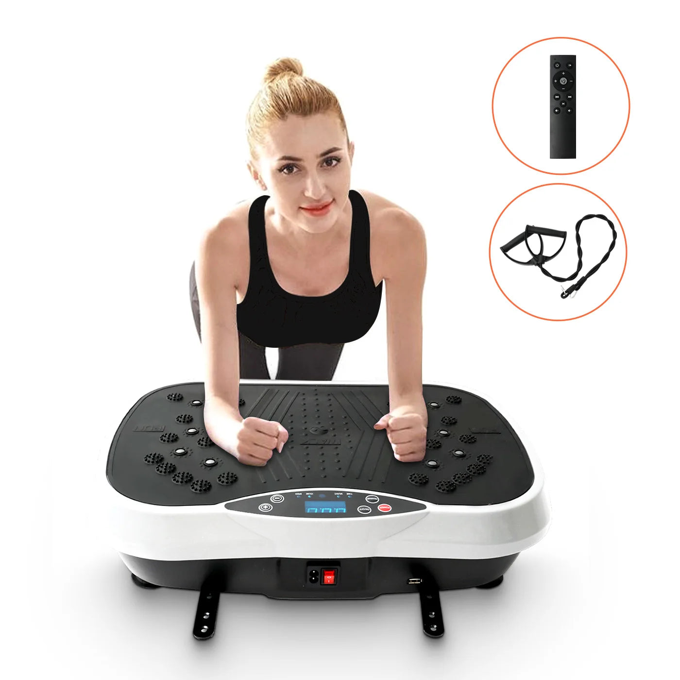 Vibration Plate Exercise Machine For Home Fat Burning Workout Portable