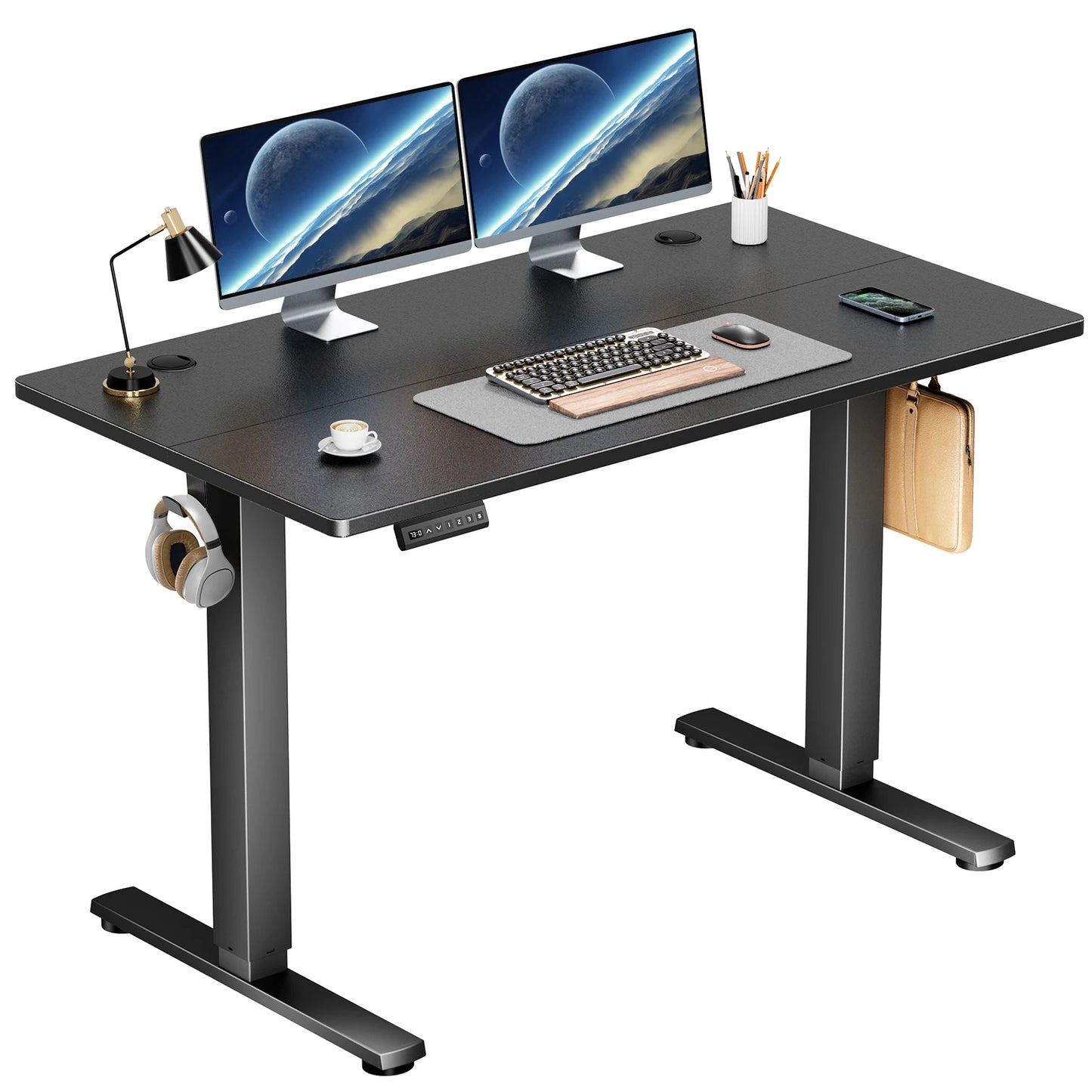 JHK Electric Standing Desk With Adjustable Height For Office Workstation