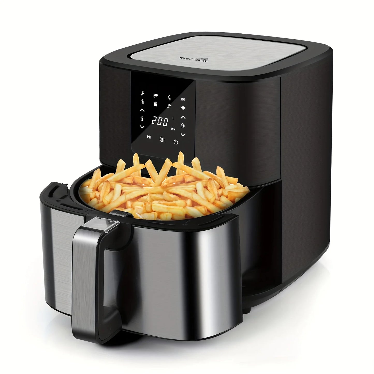 KitCook Air Fryer With Digital Touch Screen And Eight Presets