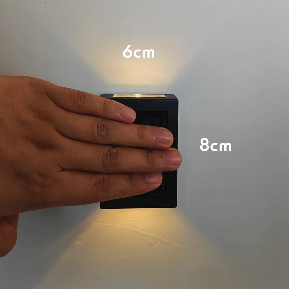 AlliLit Solar Wall Light Waterproof Outdoor LED Garden Lamp