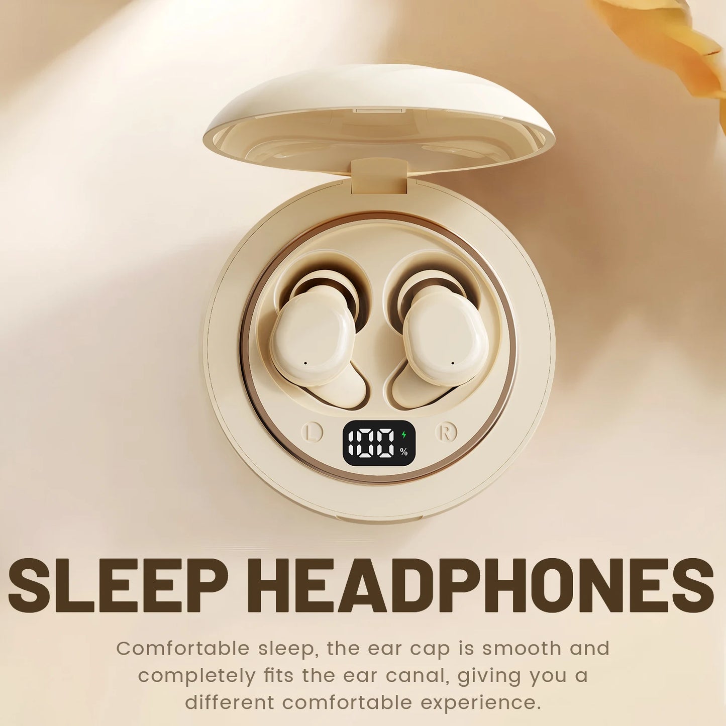 Shuke Sk49 Bluetooth Wireless Sleep Earbuds Noise Canceling With Case