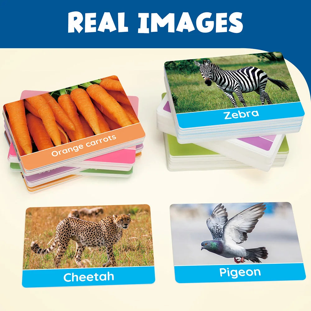 Double-Sided Alphabet and Number Flash Cards for Toddlers