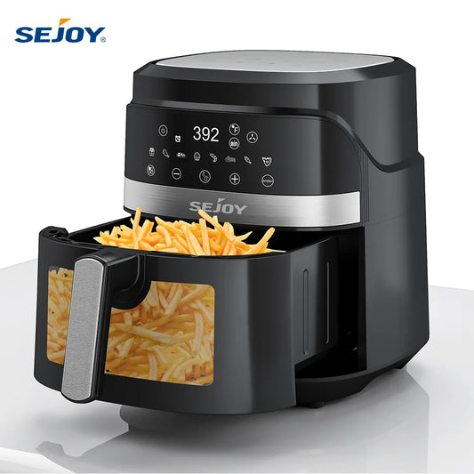 SEJOY 6 Quart Air Fryer Oven Multi Cooker 8 In 1 Dehydrate Bake Warm