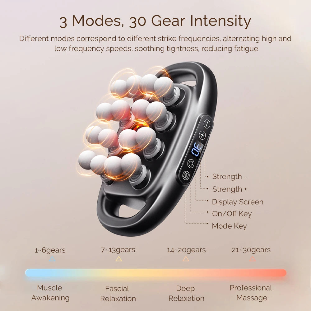 Foreverlily 16-Head Fascia Gun High Frequency Body Massage Massager