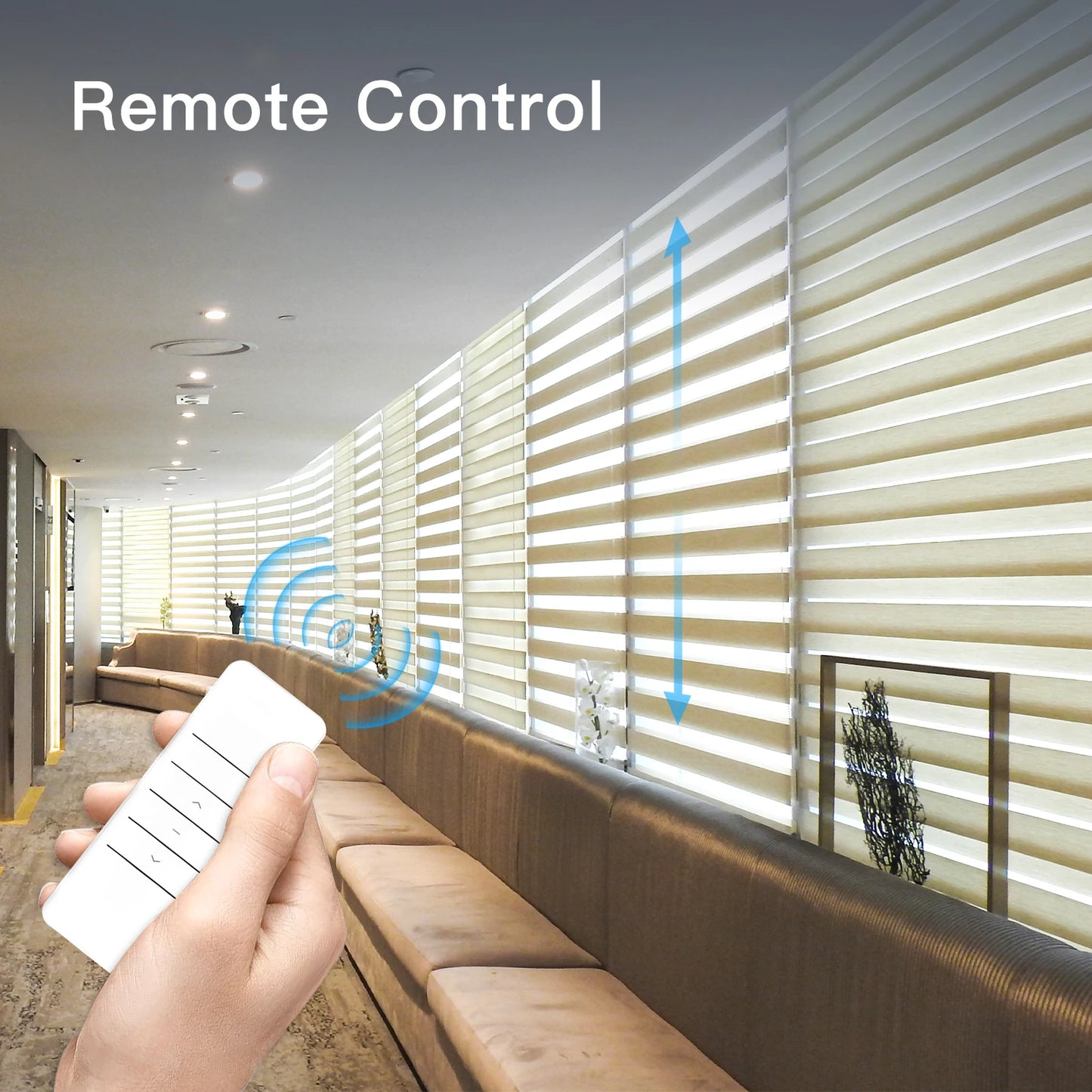 MOES Tuya WiFi Motorized Chain Roller Blinds Kit With RF Remote