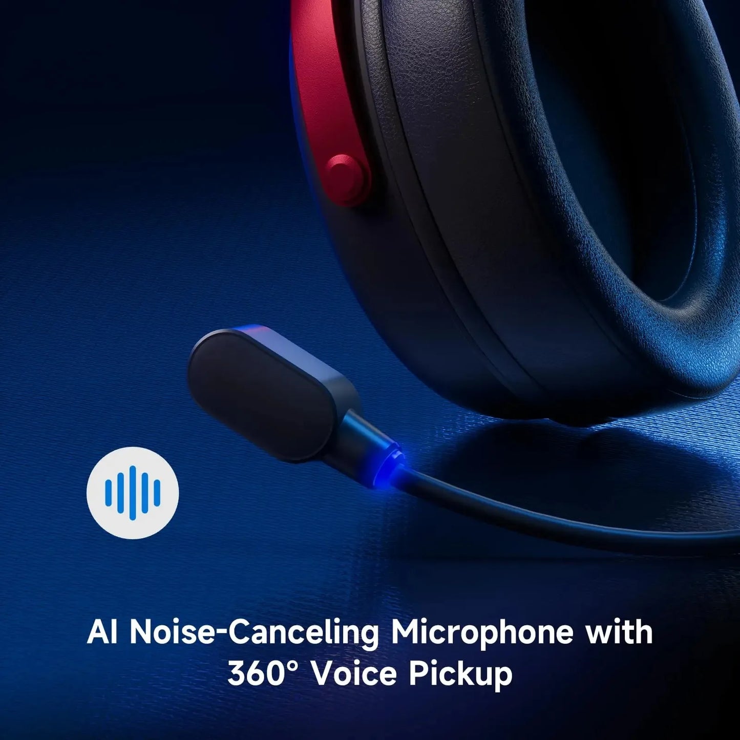 MCHOSE V9 Pro Wireless Headset With 7.1 Surround Sound Microphone