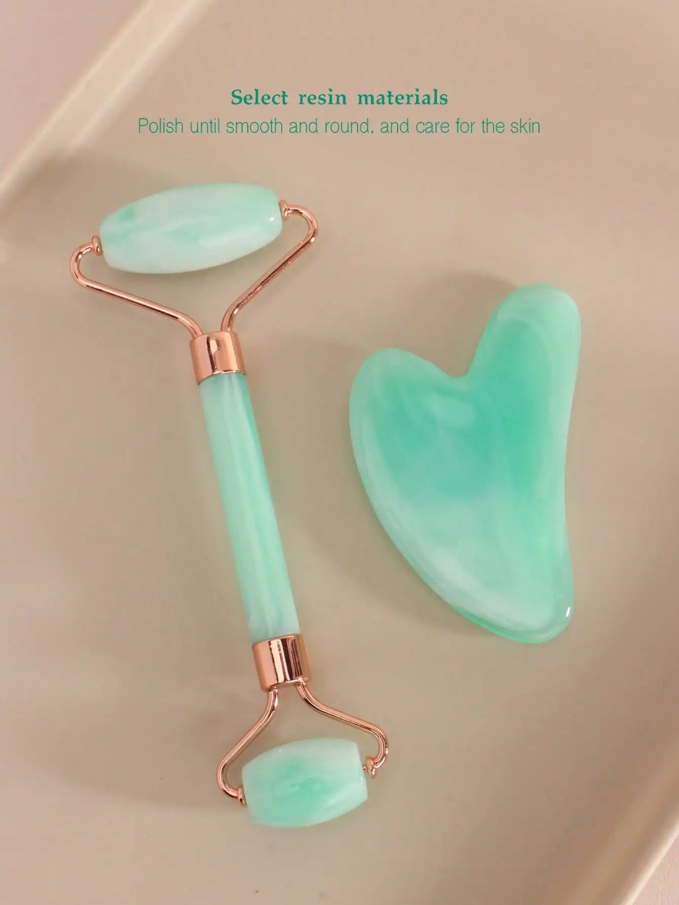 3 Piece Facial Massage Tool Set With Face Roller Cupping